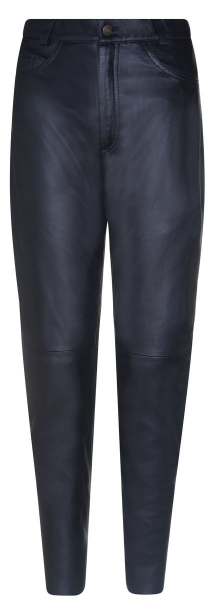 Klassische Lederjeans im 501-Stil