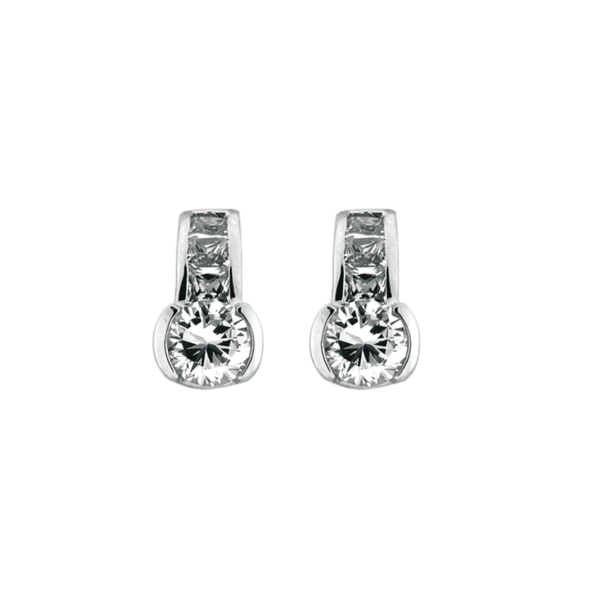 Klassische Sterling Silber Ohrstecker