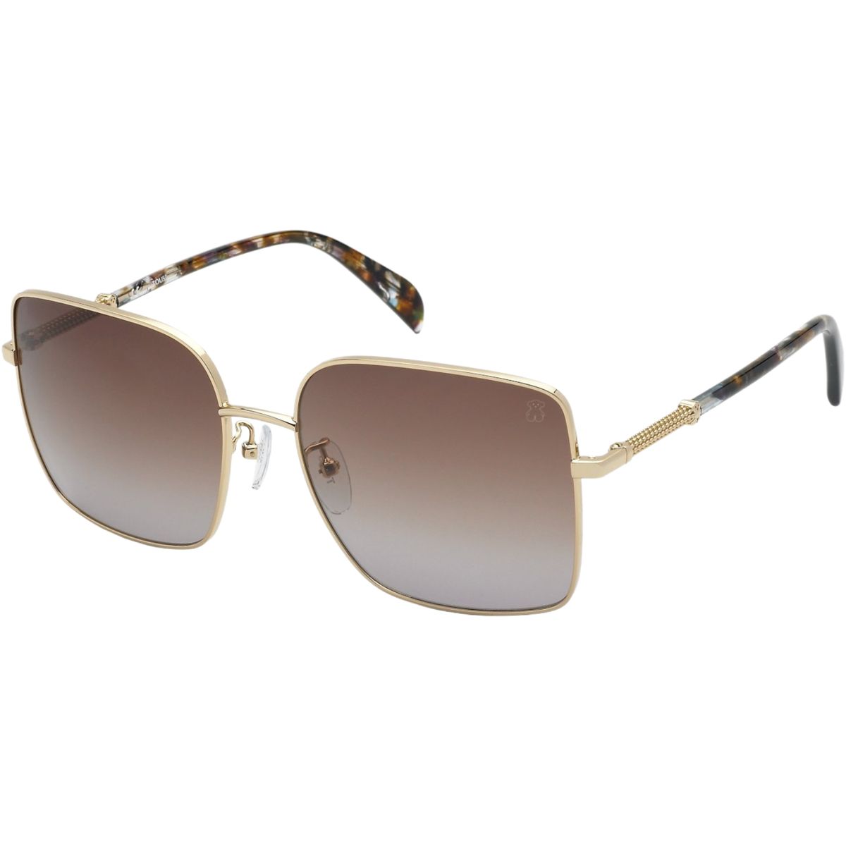 Quadratische Sonnenbrille mit Farbverlaufsgläsern