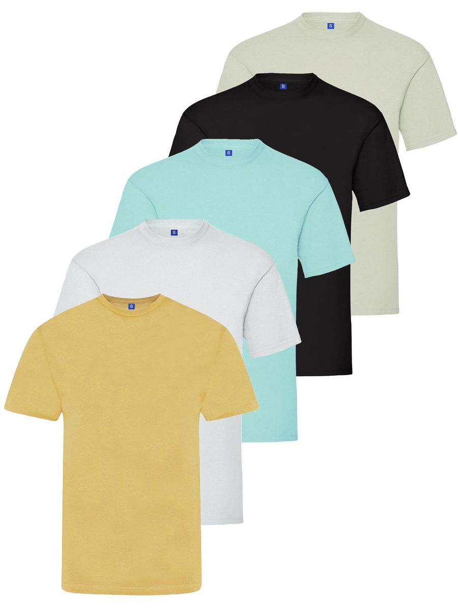 Herren T-Shirt Set mit Rundhalsausschnitt