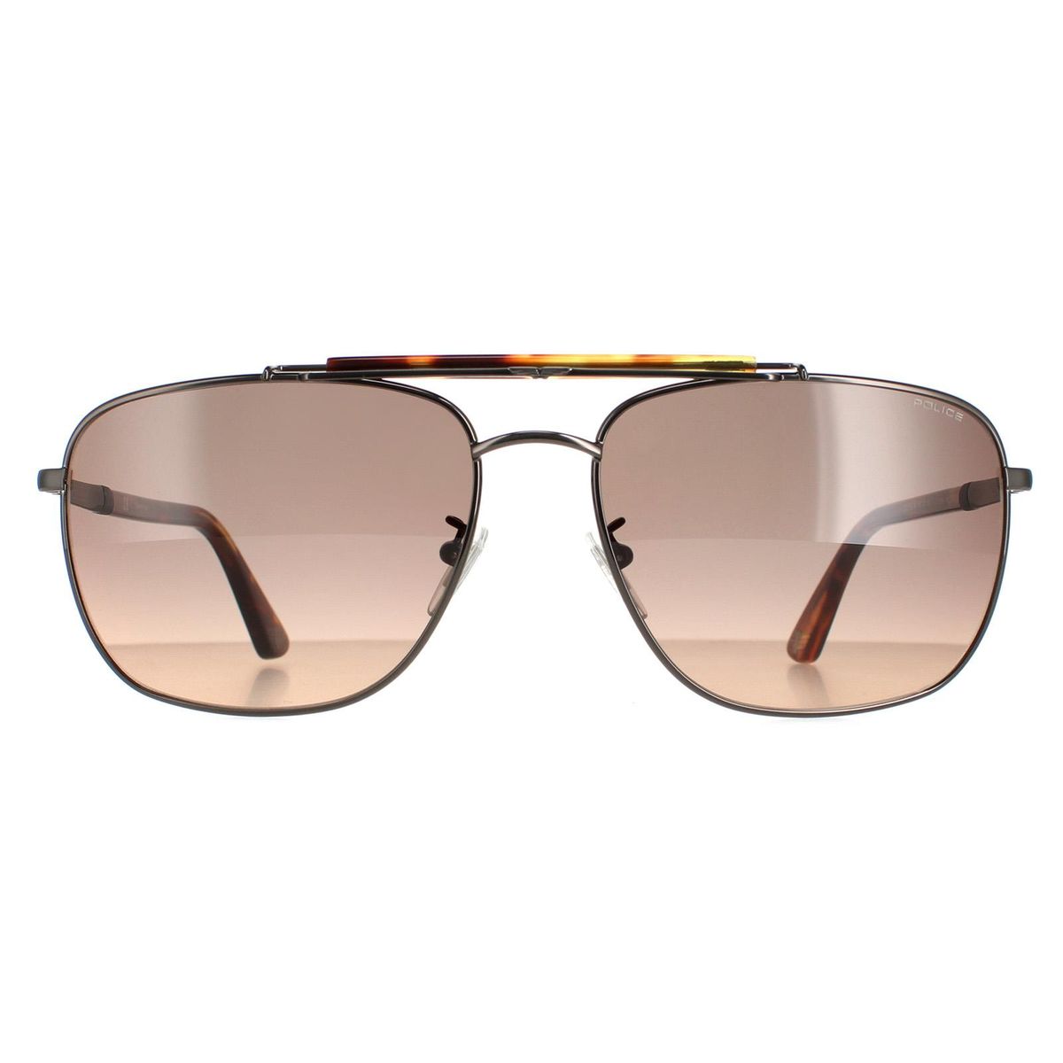 Aviator Sonnenbrille mit oberem Akzentbalken