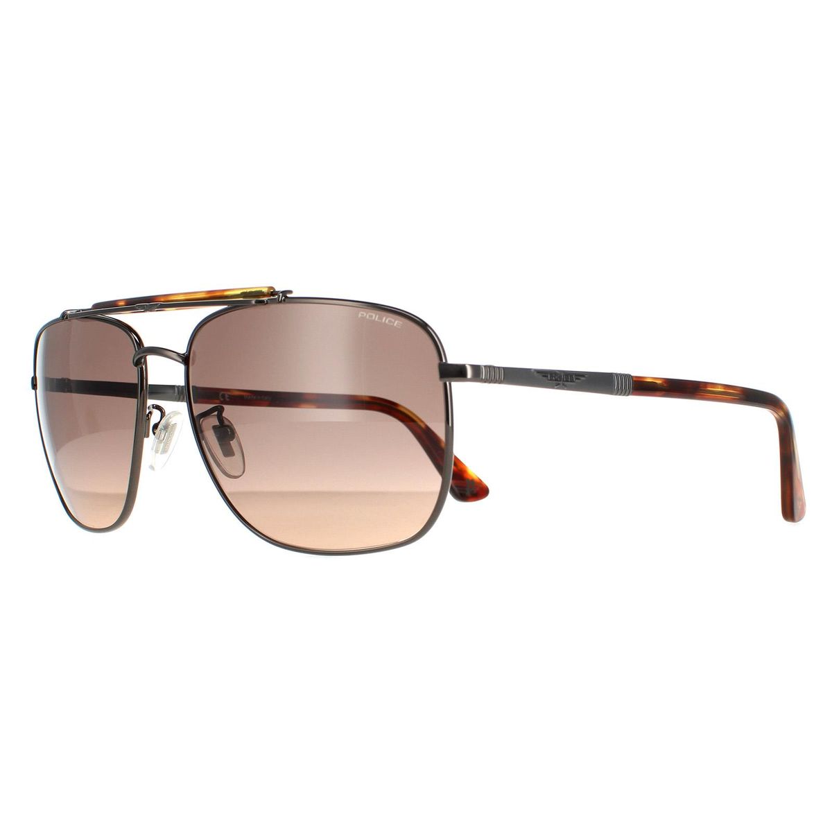 Moderne Gunmetal Pilotenbrille