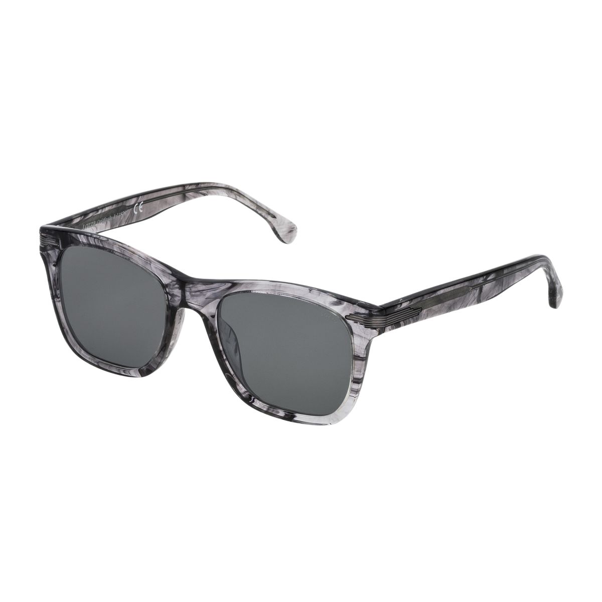 Sonnenbrille mit Marmoreffekt und rechteckiger Form
