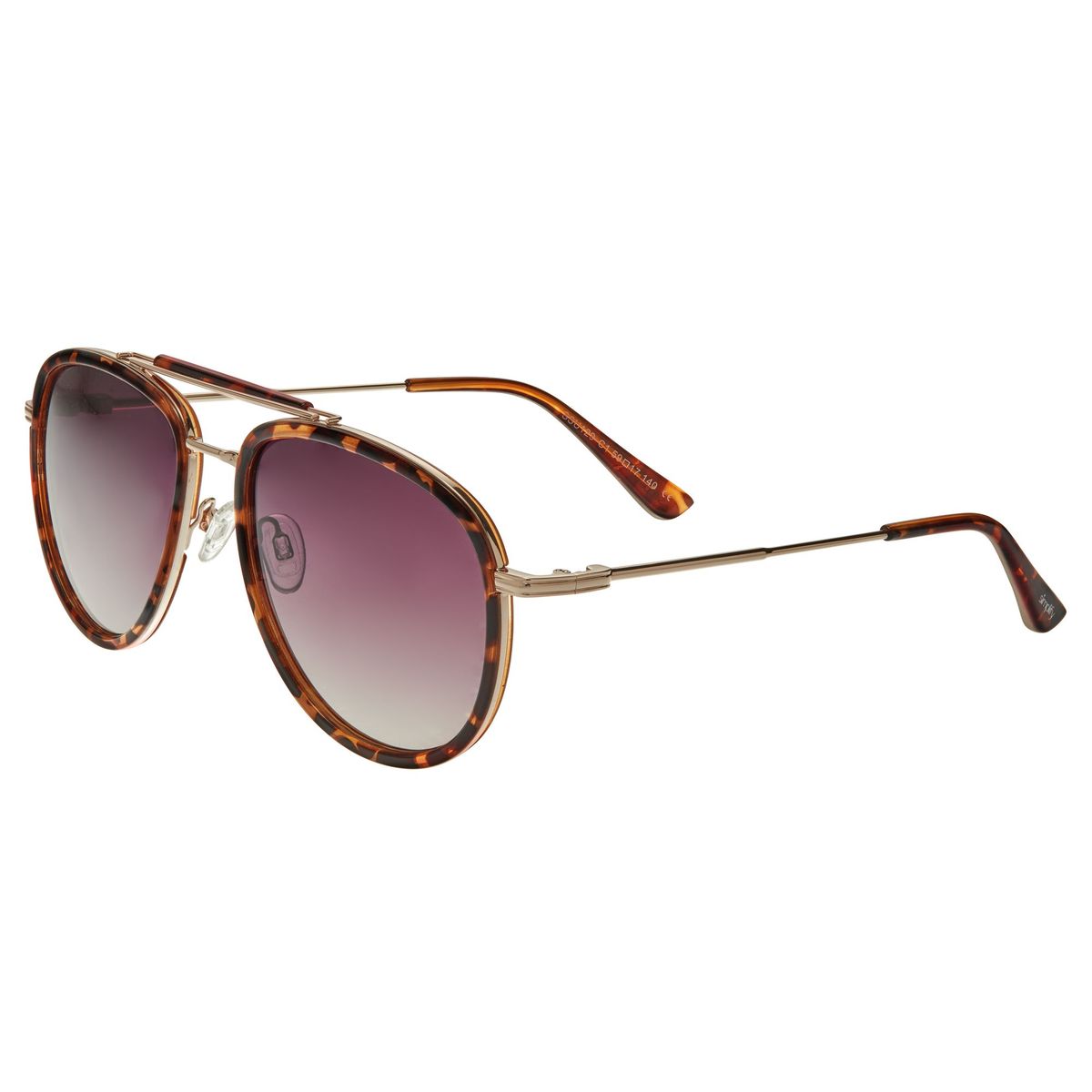 Pilotenbrille blauer Rahmen Metallbügel