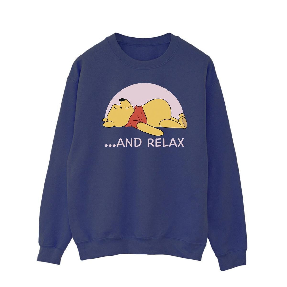 Locker geschnittenes Sweatshirt mit Pu-Print
