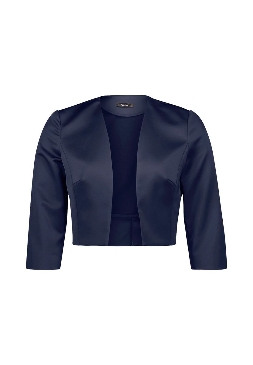 Elegante Cropped Satin Bolero Jacke