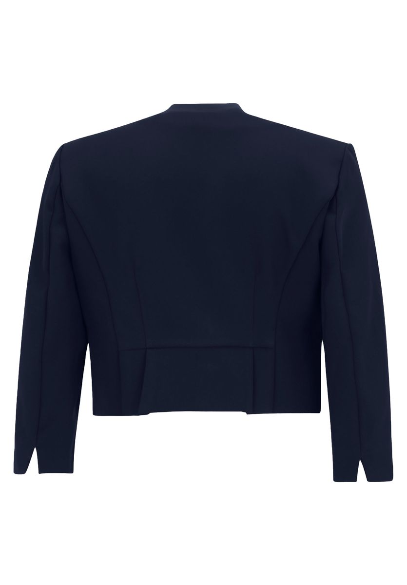 Elegante Cropped Satin Bolero Jacke