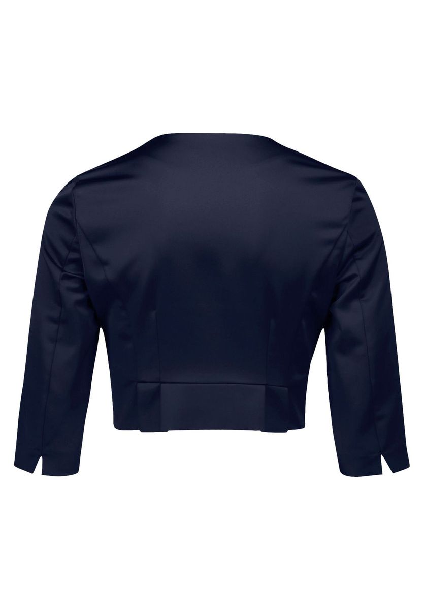 Elegante Cropped Satin Bolero Jacke