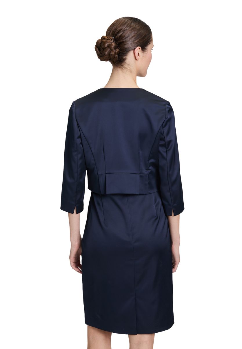 Elegante Cropped Satin Bolero Jacke