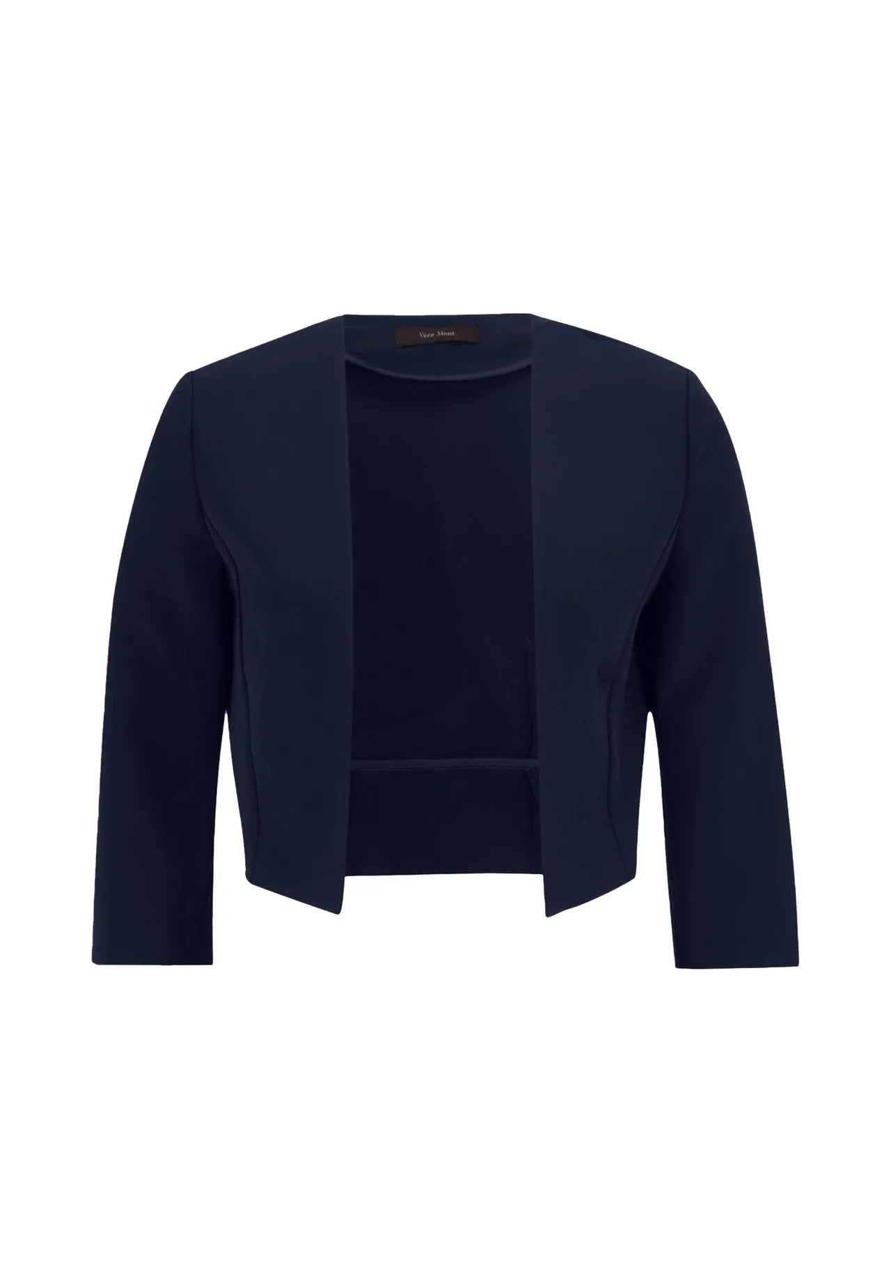 Elegante Cropped Satin Bolero Jacke