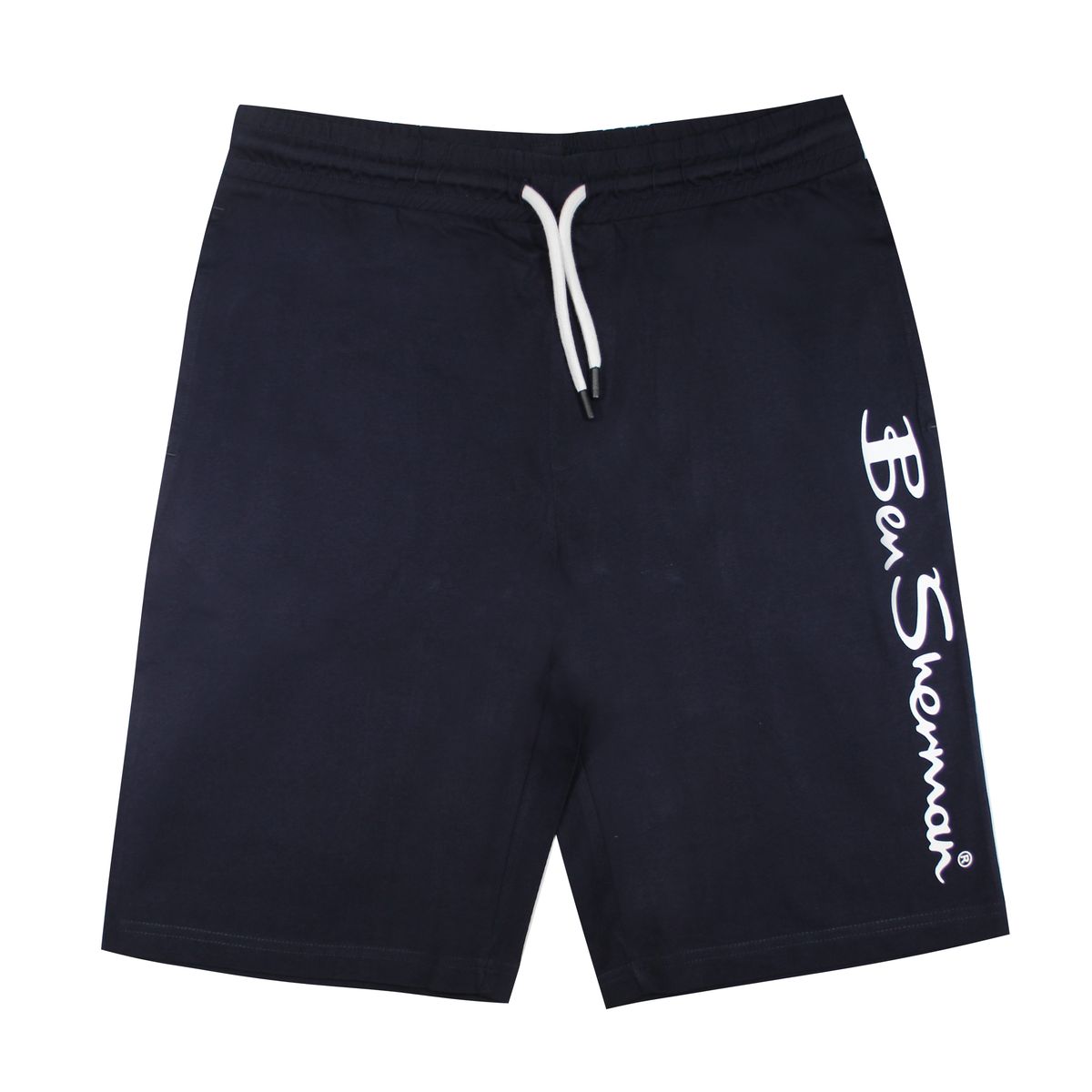 Herren Marineblaue Jersey-Strickshorts