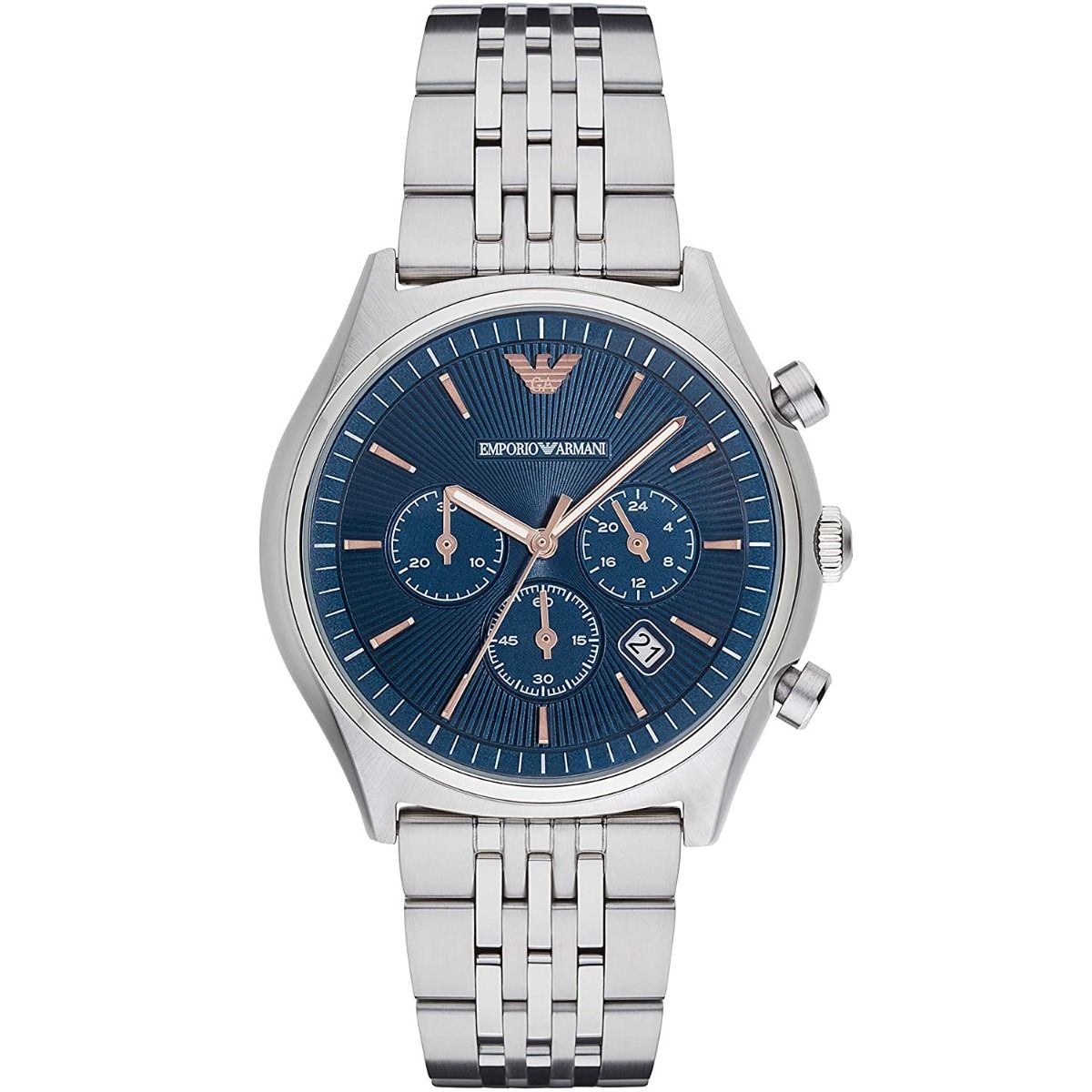 Klassische Chronographenuhr mit Stahlarmband