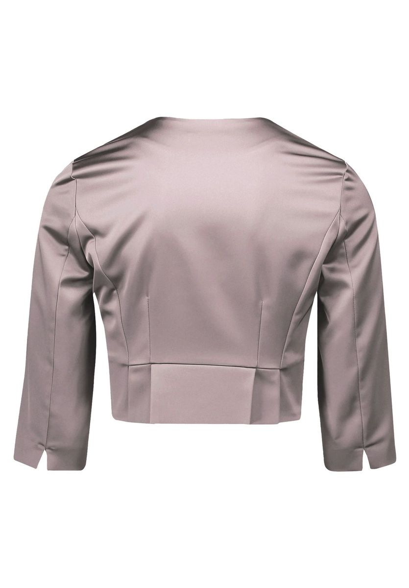 Elegante Cropped Bolero Jacke aus Satin