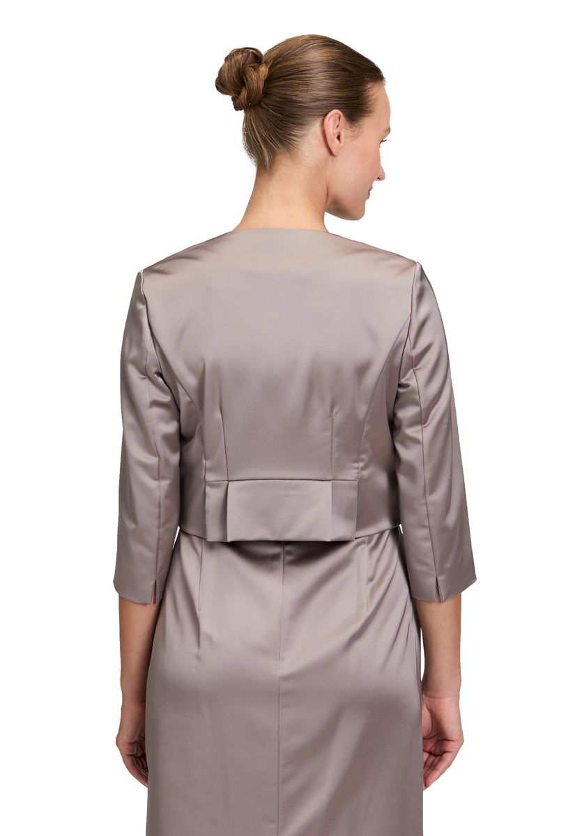Eleganter Satin-Bolero mit Kellerfalten