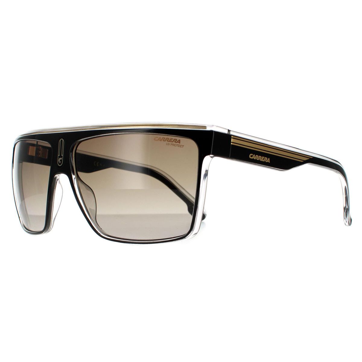 Große Shield-Sonnenbrille mit Flat-Top