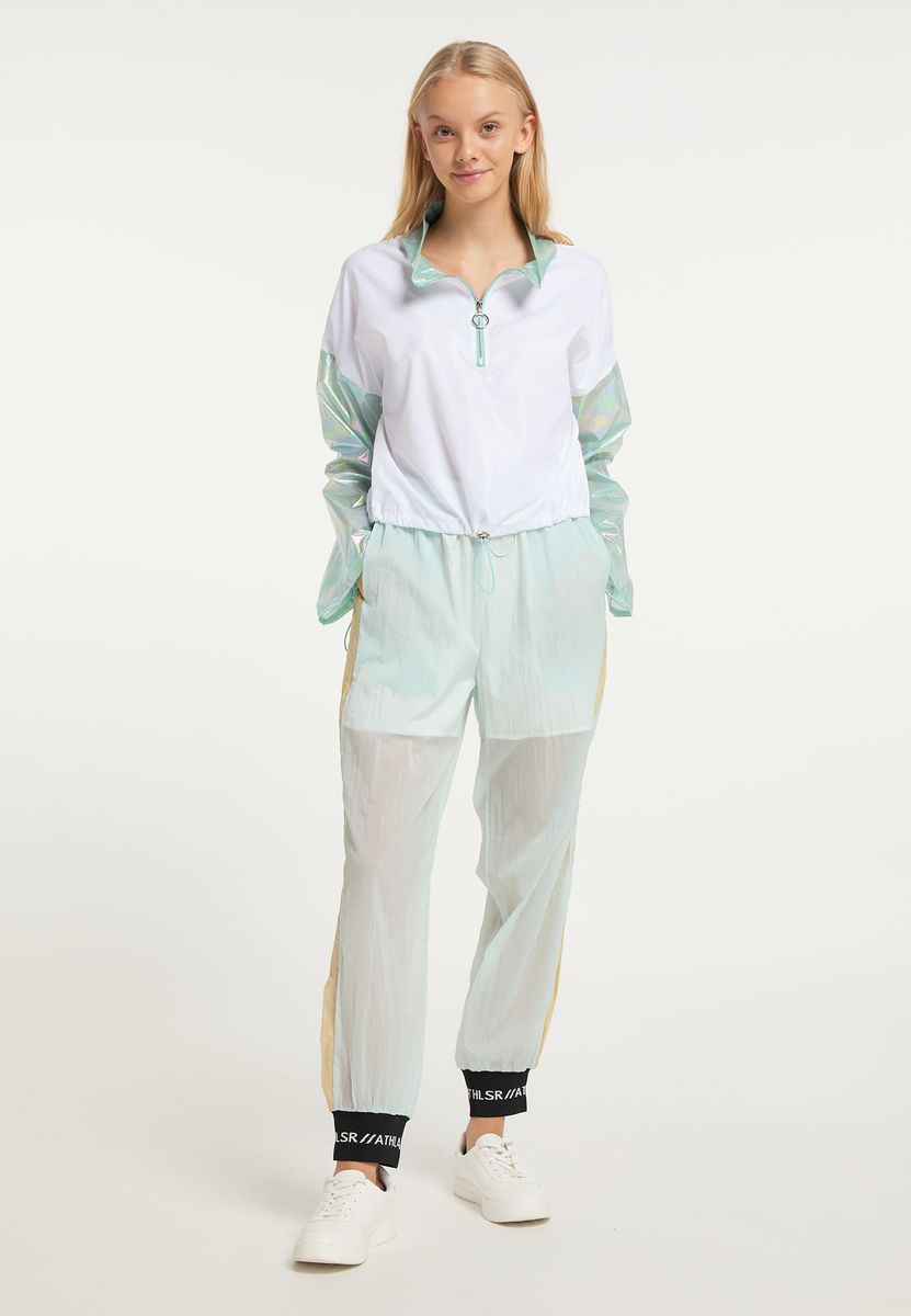 Windbreaker mit schimmernden Ärmeln