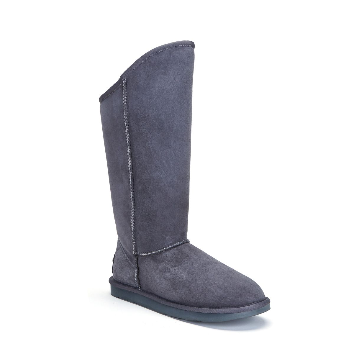 Hohe Schafsfell-Wildlederstiefel