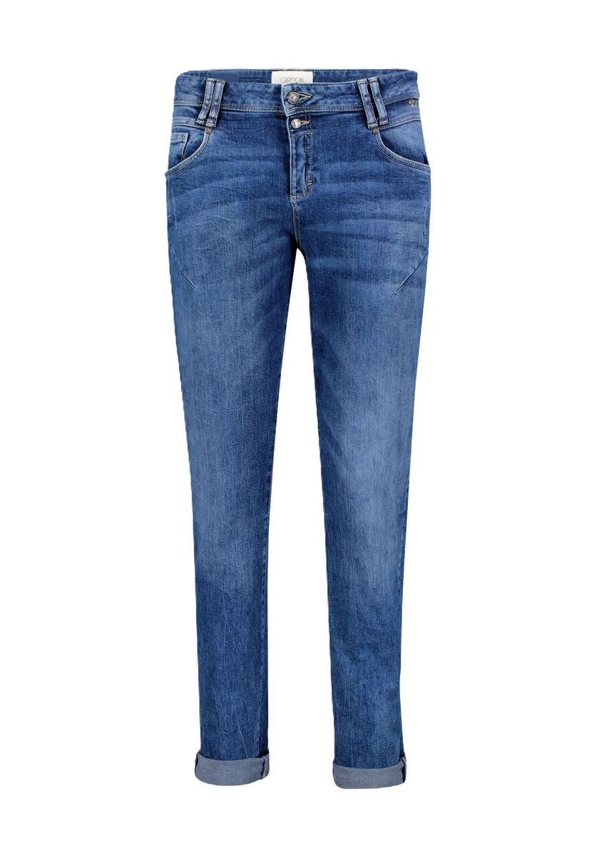 Boyfriend-Jeans aus Denim mit entspannter Passform