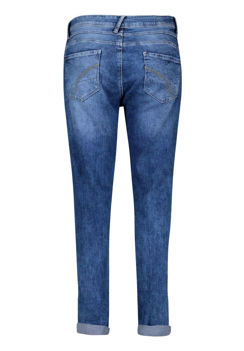 Boyfriend-Jeans aus Denim mit entspannter Passform