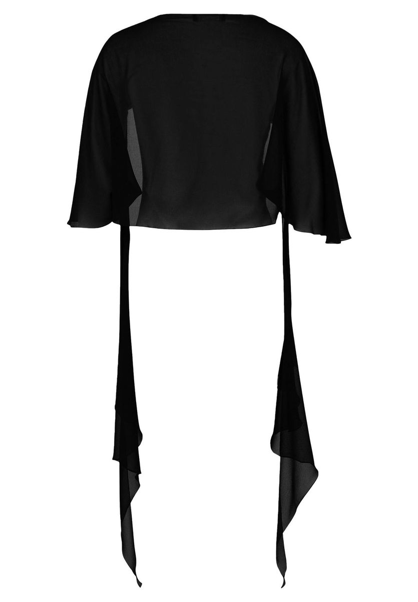 Elegante Chiffon-Stola mit Volant-Detail