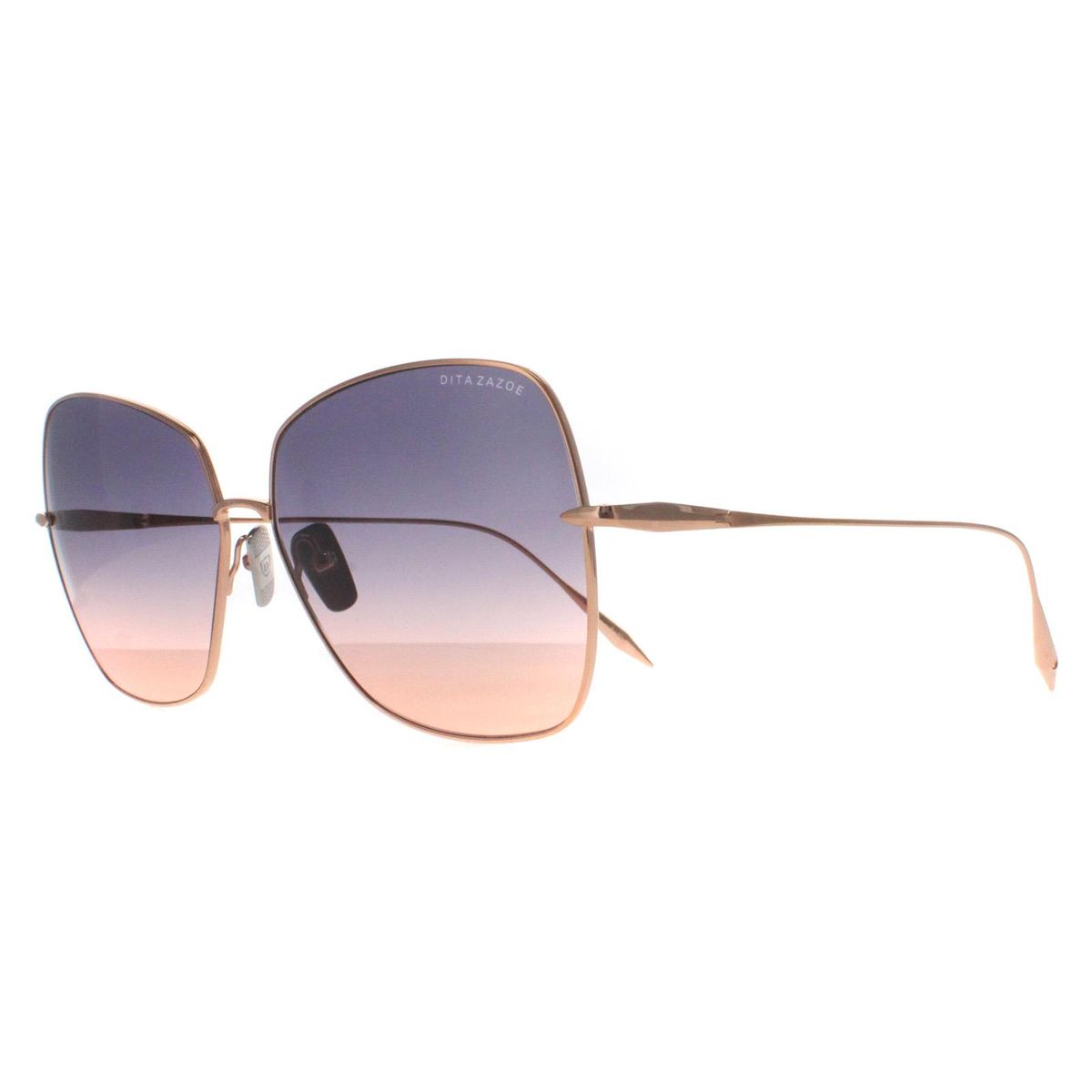 Skulpturale Zazoe Cat-Eye-Sonnenbrille