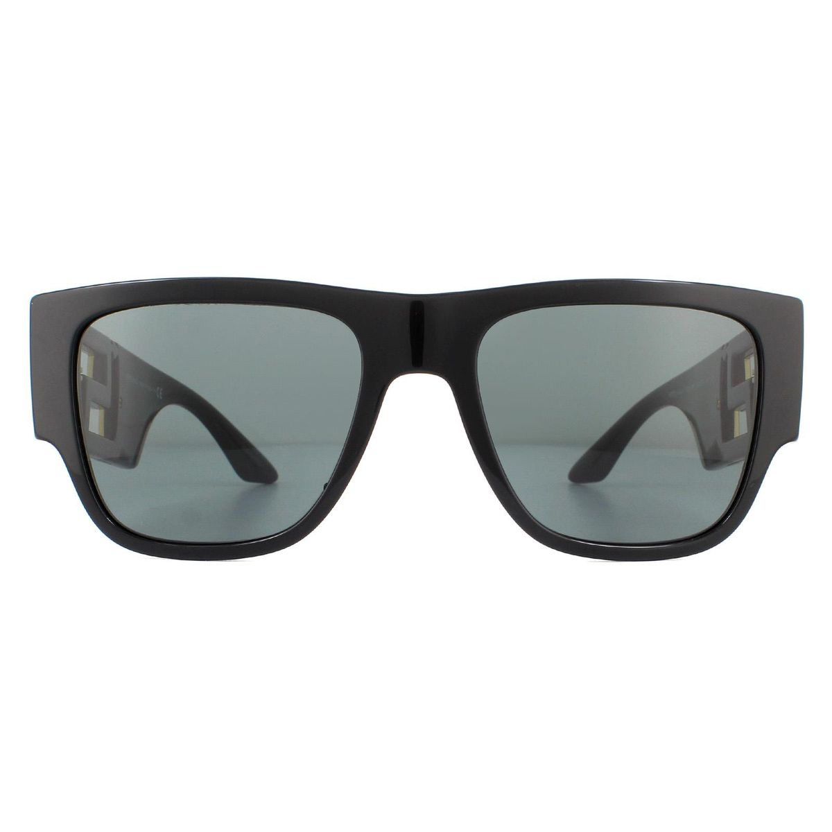 Rechteckige Sonnenbrille mit Greca-Bügel