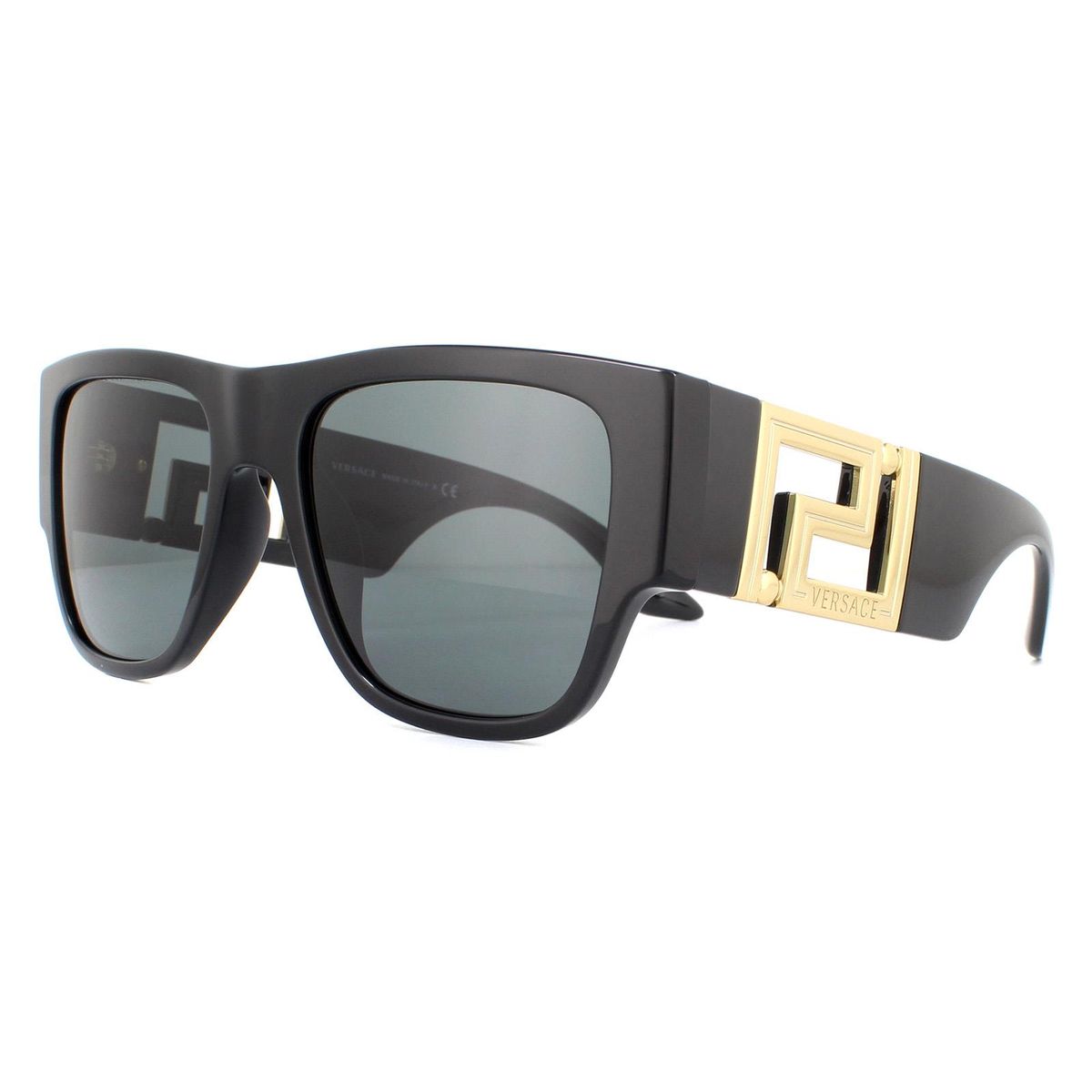 Rechteckige Sonnenbrille mit Greca-Motiv