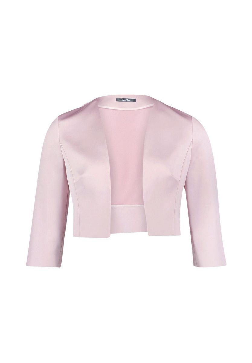 Kurze Bolero Jacke aus Satin mit Ärmeln