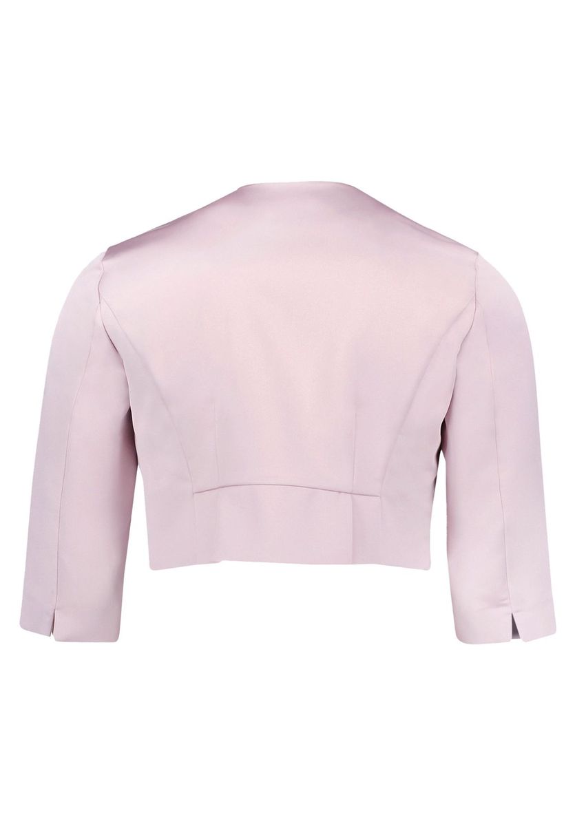 Kurze Bolero Jacke aus Satin mit Ärmeln