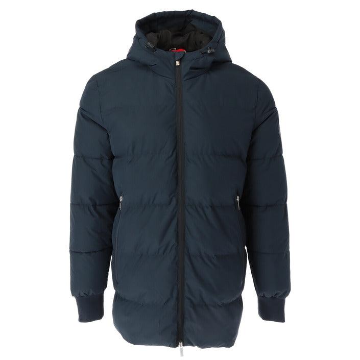 Herren Kapuzen Steppjacke in Marineblau