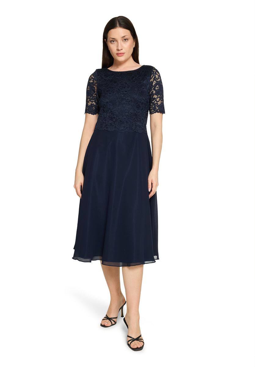 Elegantes Cocktailkleid mit Chiffon und Spitze