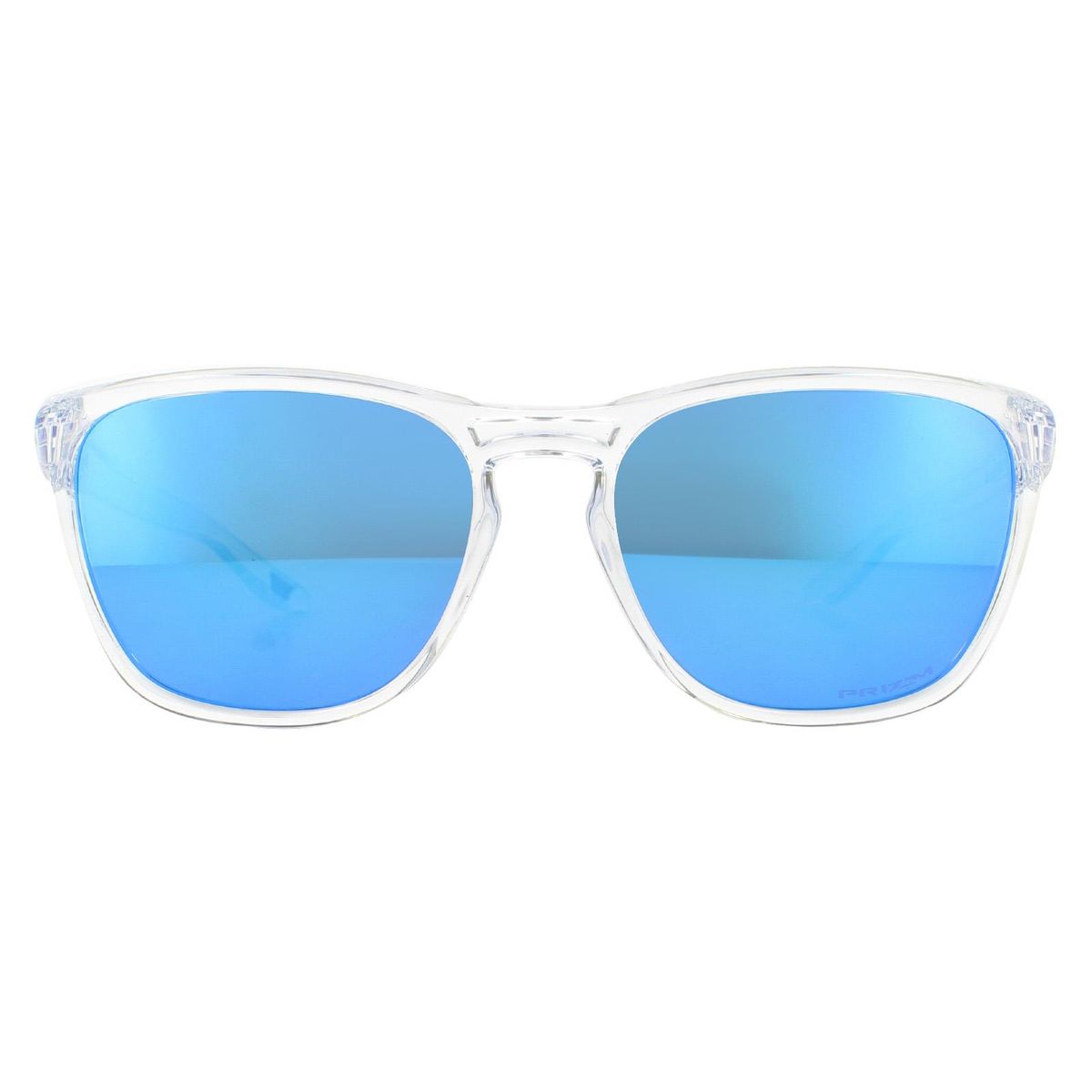 Sonnenbrille mit eckigem Rahmen und blauen Gläsern