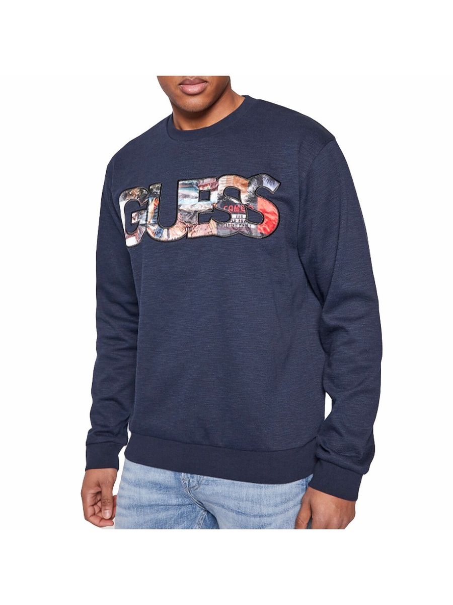 Baumwoll-Sweatshirt mit Logo-Grafik