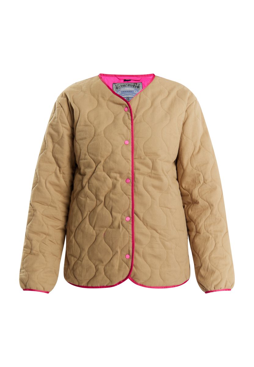 Gesteppte leichte Jacke mit Druckknöpfen