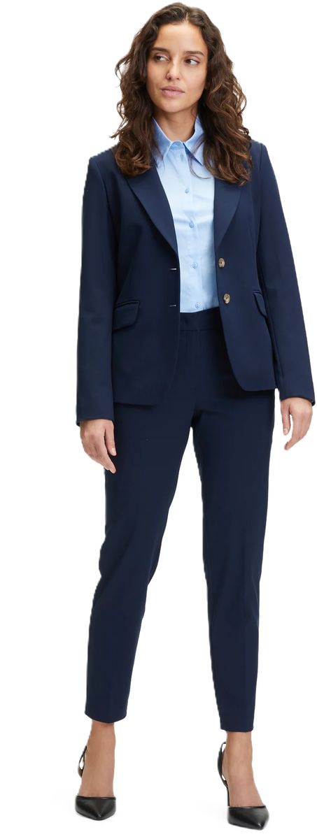 Klassischer marineblauer Einreiher-Blazer