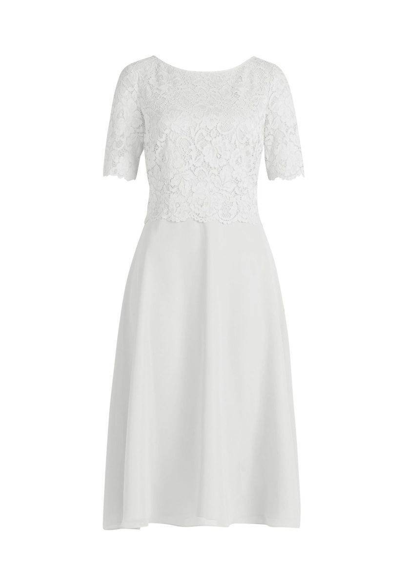 Ausgestelltes Kleid mit Spitze und A-Linien-Schnitt