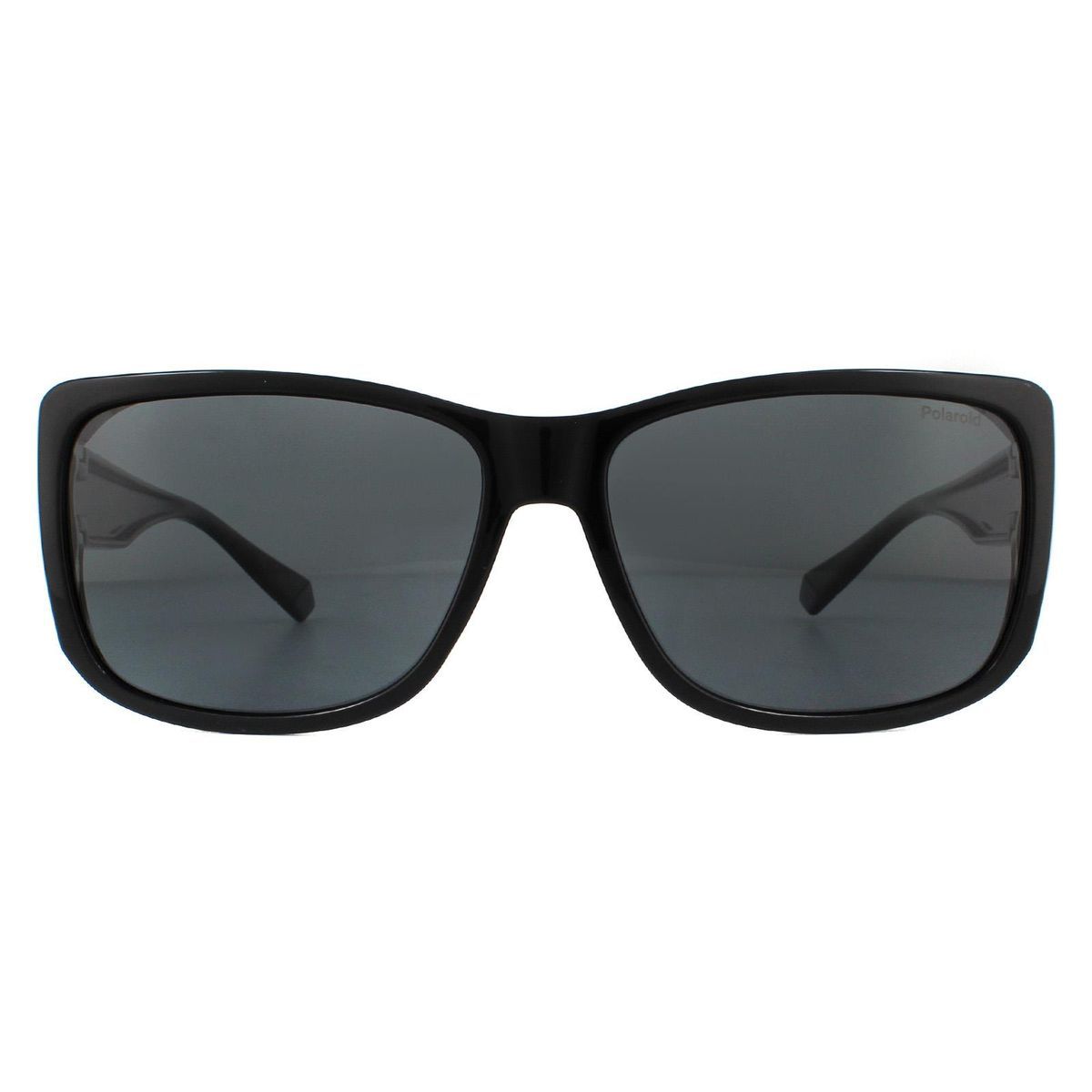 Klassische schwarze Wrap Sonnenbrille