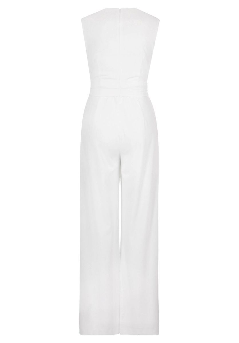 Eleganter ärmelloser Jumpsuit mit weitem Bein