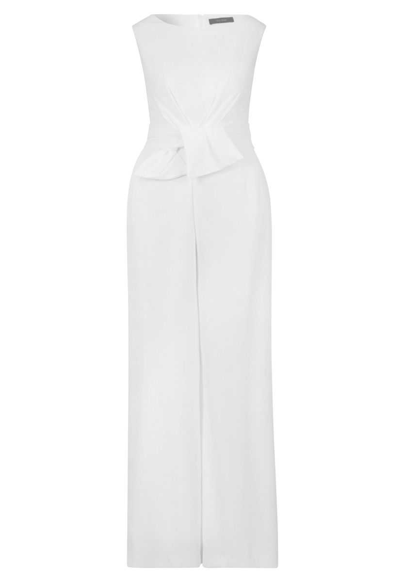 Eleganter ärmelloser Jumpsuit mit weitem Bein