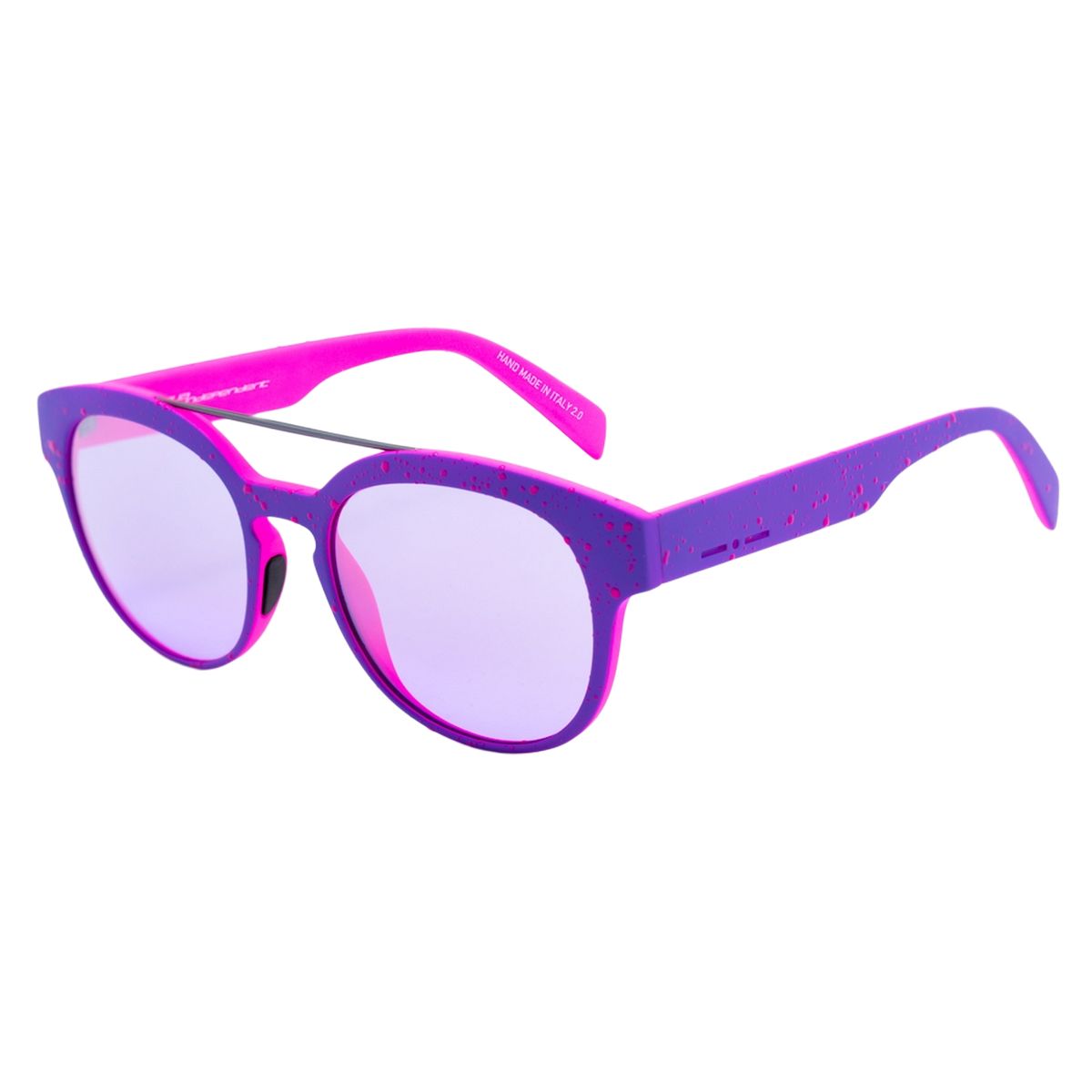 Runde violette Acetat-Sonnenbrille