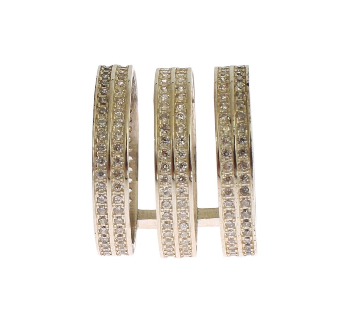 Nialaya Authentischer Damen Ring aus klaren Zirkonia 925 Sterling Silber