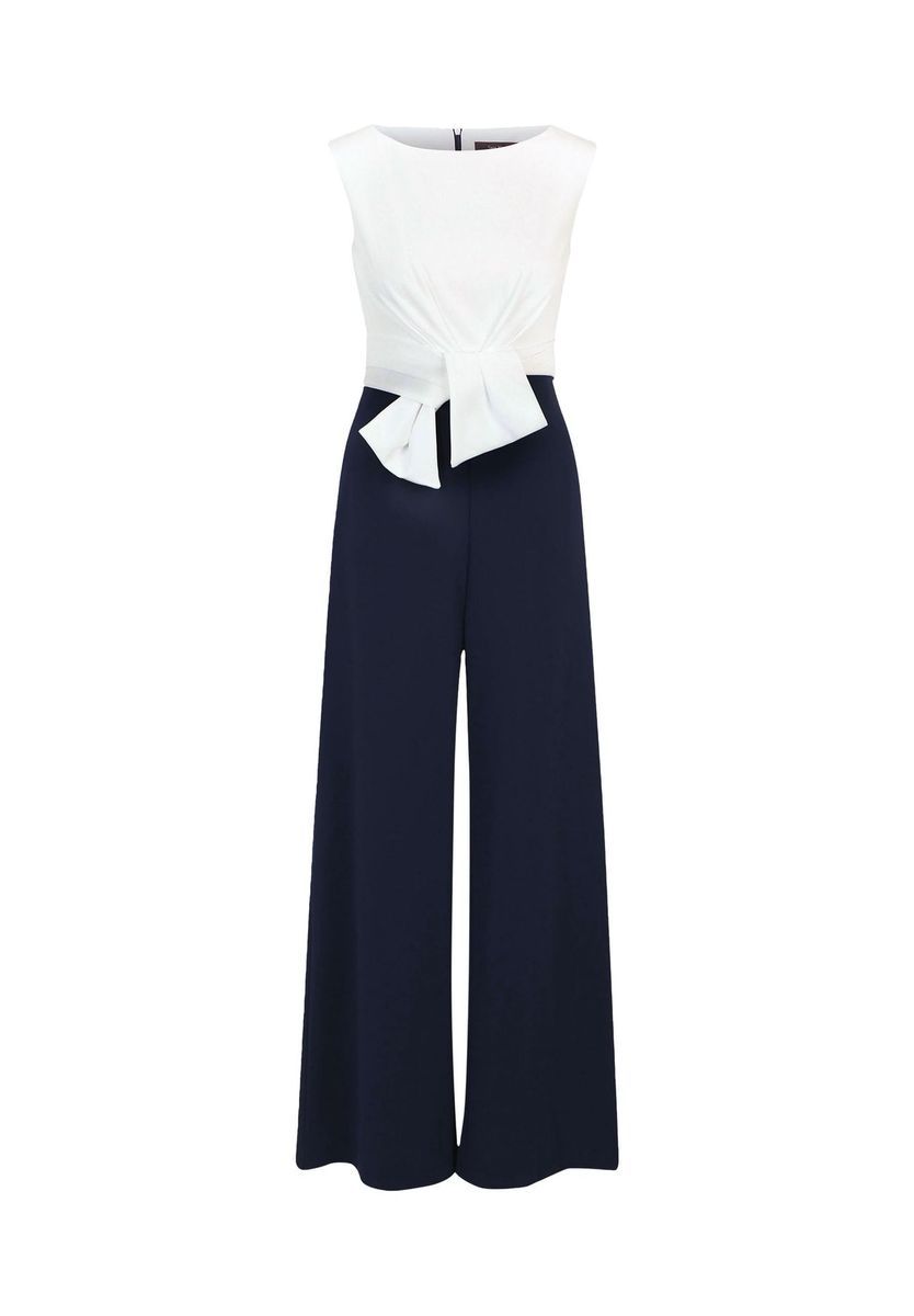Eleganter, zweifarbiger Jumpsuit mit weitem Bein