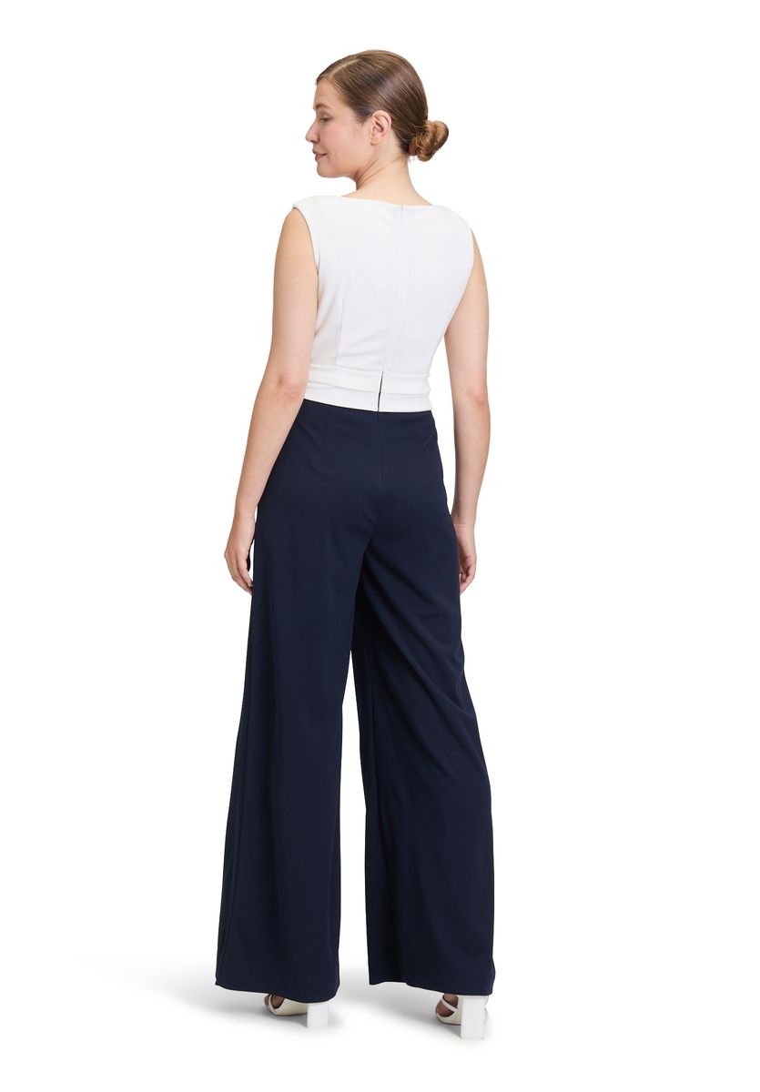 Eleganter, zweifarbiger Jumpsuit mit weitem Bein