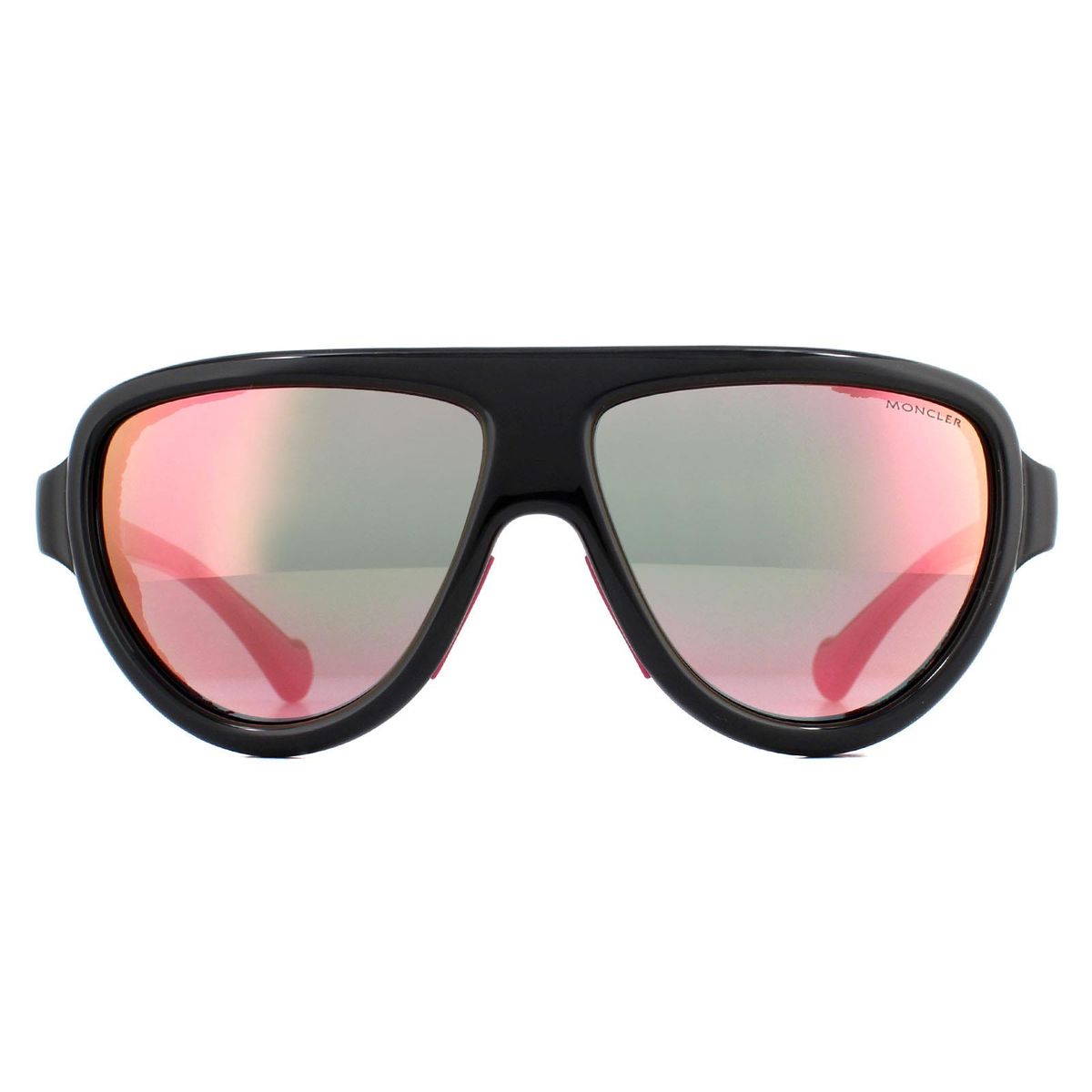 Aviator Sonnenbrille mit Lederdetails