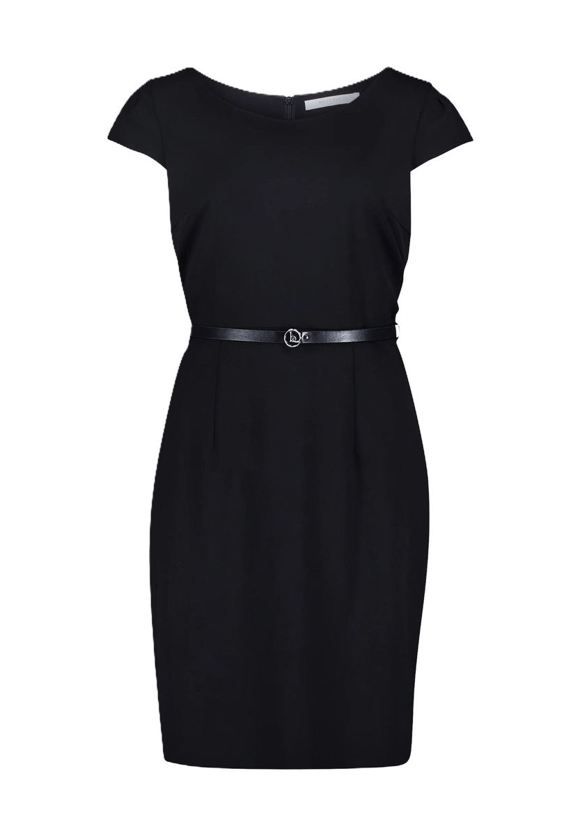 Klassisches Etuikleid mit Gürteldetail