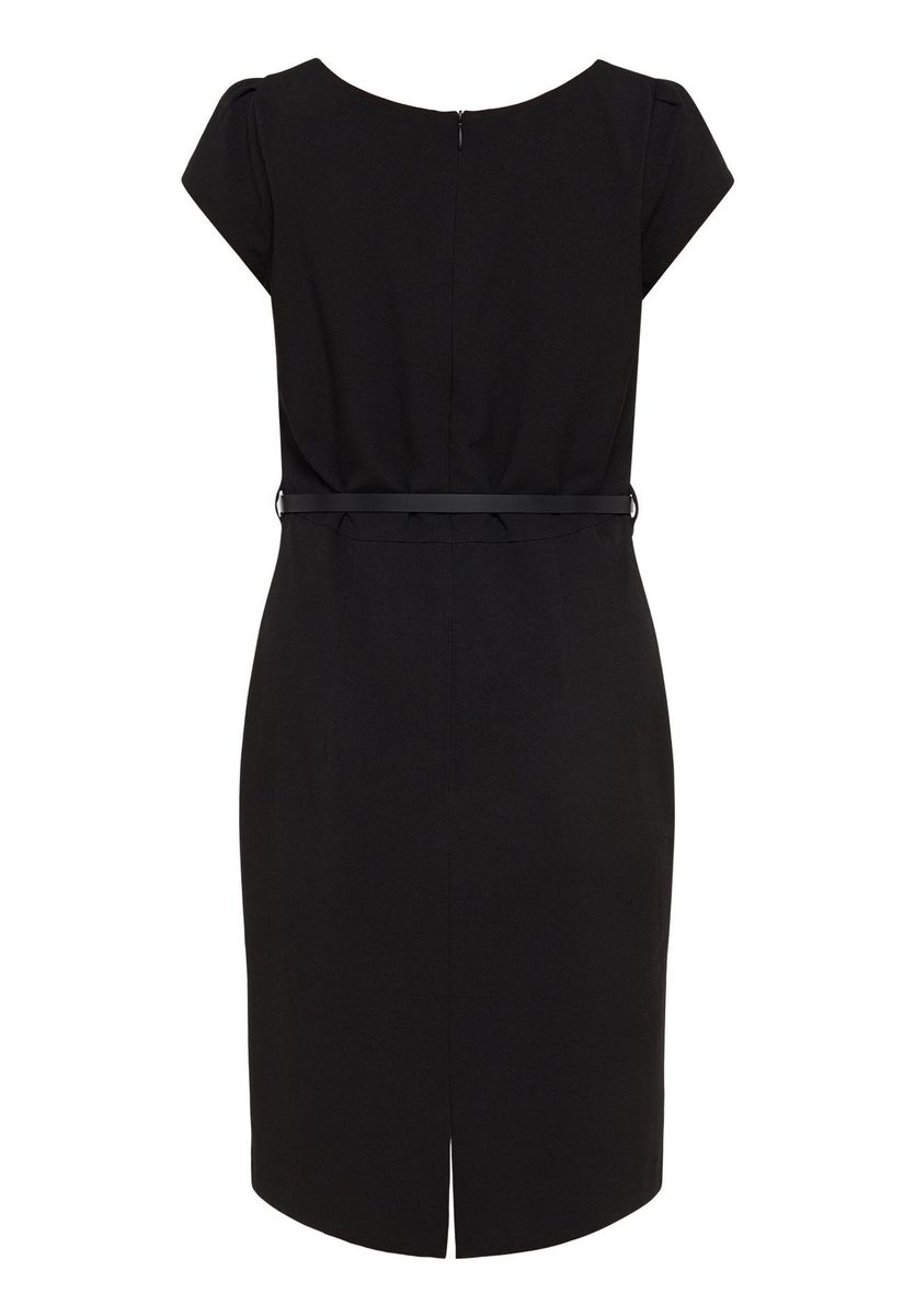 Klassisches Etuikleid mit Gürteldetail