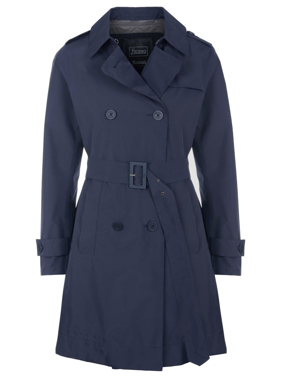 Klassischer zweireihiger Trenchcoat