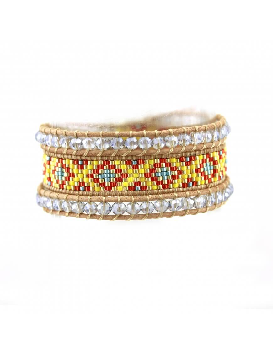 Bohemian Perlenarmband im Ethno-Stil