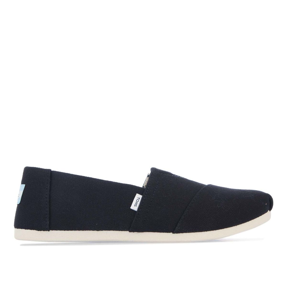 Espadrilles Alpargata coton recyclé Toms Pour Femme en Noir