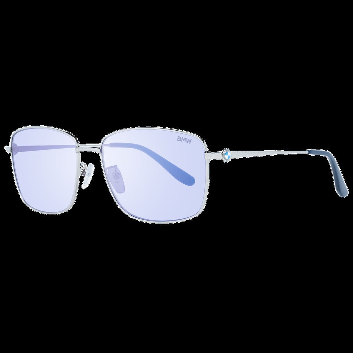 Silberne Navigator-Sonnenbrille mit Metallrahmen